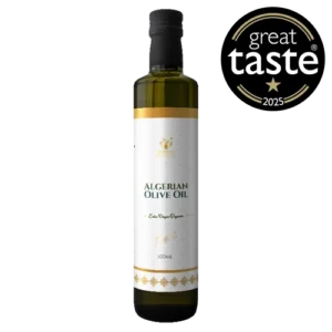 algerian olive oil raw extra virgin 500ml image of product by prophetic blends with great taste award 2025