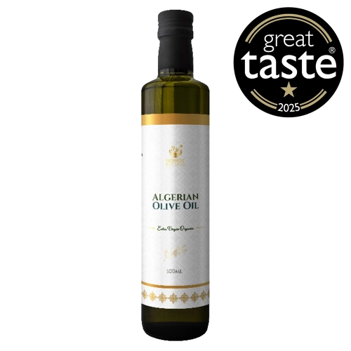 algerian olive oil raw extra virgin 500ml image of product by prophetic blends with great taste award 2025