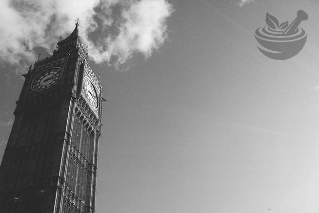 big ben uk landmark with prophetic blends logo