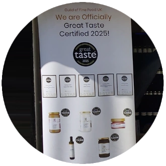 guild of fine food uk banner displaying prophetic blends great taste awards